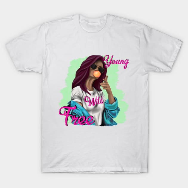 Girl Young Wild and Free T-Shirt by Young Wild Free